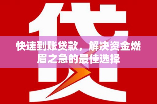 新龙快速到账贷款，解决资金燃眉之急的最佳选择
