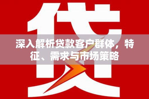 新龙深入解析贷款客户群体，特征、需求与市场策略