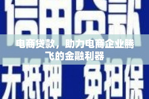 新龙电商贷款，助力电商企业腾飞的金融利器