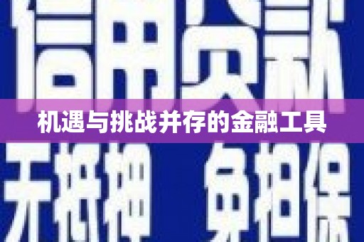 新龙机遇与挑战并存的金融工具