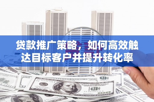 新龙贷款推广策略，如何高效触达目标客户并提升转化率