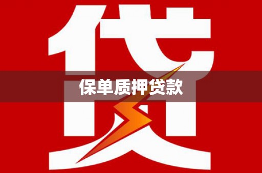 新龙保单质押贷款