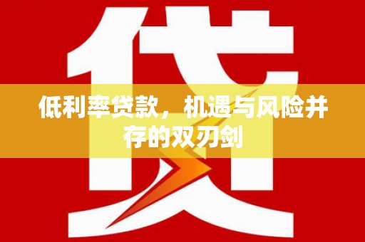新龙低利率贷款，机遇与风险并存的双刃剑